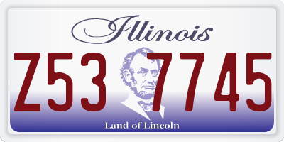 IL license plate Z537745
