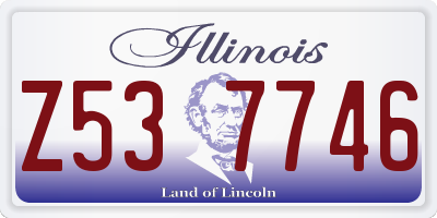 IL license plate Z537746