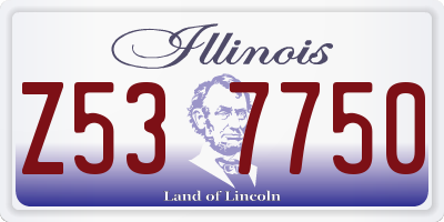IL license plate Z537750