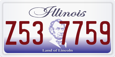 IL license plate Z537759