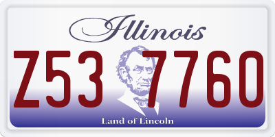 IL license plate Z537760