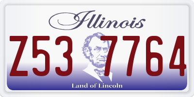 IL license plate Z537764