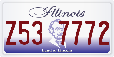 IL license plate Z537772