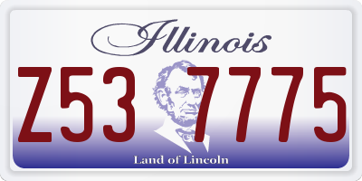 IL license plate Z537775