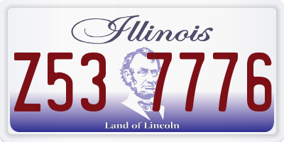 IL license plate Z537776