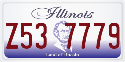 IL license plate Z537779