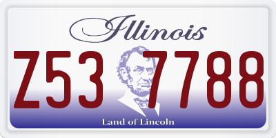 IL license plate Z537788
