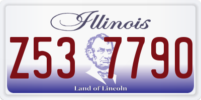 IL license plate Z537790