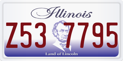 IL license plate Z537795