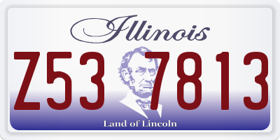 IL license plate Z537813
