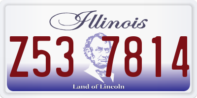 IL license plate Z537814