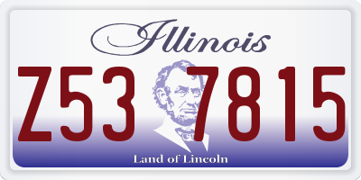 IL license plate Z537815
