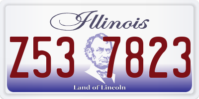 IL license plate Z537823