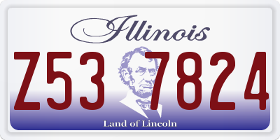 IL license plate Z537824