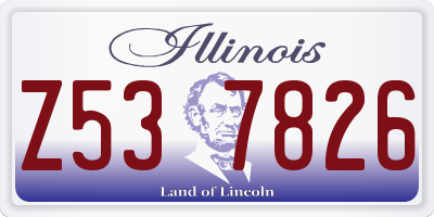 IL license plate Z537826