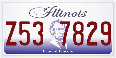 IL license plate Z537829