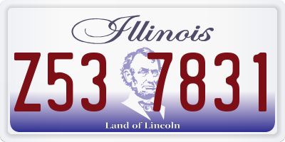 IL license plate Z537831