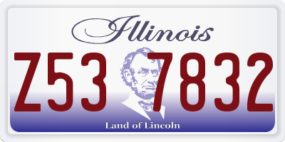 IL license plate Z537832