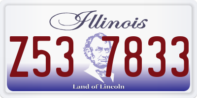 IL license plate Z537833