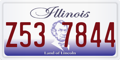 IL license plate Z537844