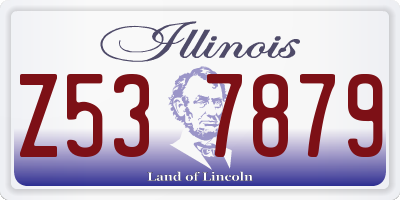 IL license plate Z537879