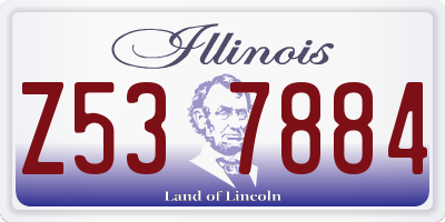IL license plate Z537884