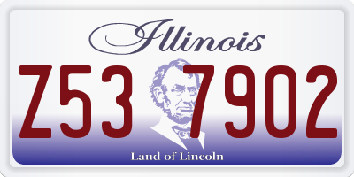 IL license plate Z537902