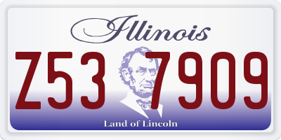 IL license plate Z537909