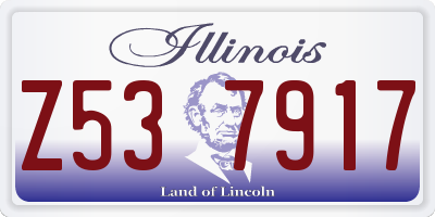 IL license plate Z537917