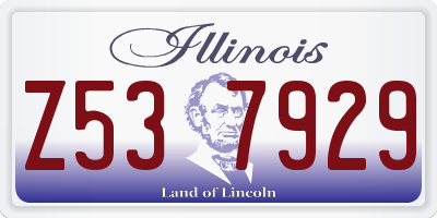 IL license plate Z537929