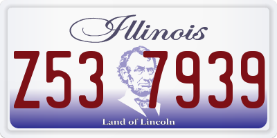 IL license plate Z537939