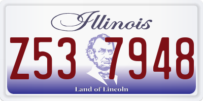 IL license plate Z537948