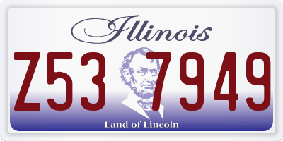 IL license plate Z537949