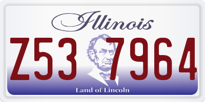 IL license plate Z537964