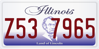 IL license plate Z537965