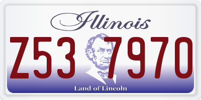 IL license plate Z537970