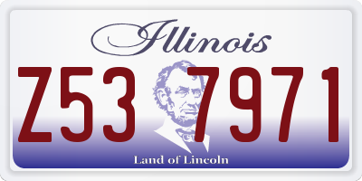 IL license plate Z537971