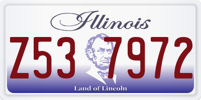 IL license plate Z537972