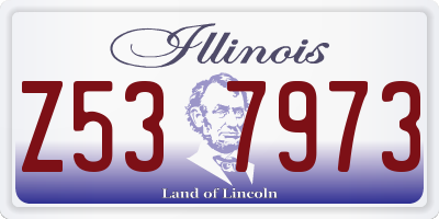 IL license plate Z537973
