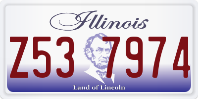 IL license plate Z537974