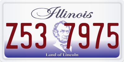 IL license plate Z537975