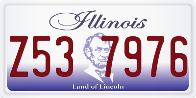 IL license plate Z537976