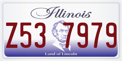 IL license plate Z537979