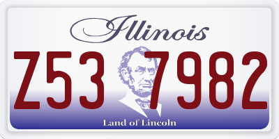 IL license plate Z537982