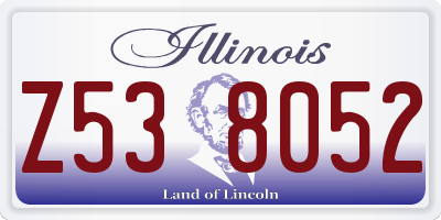 IL license plate Z538052