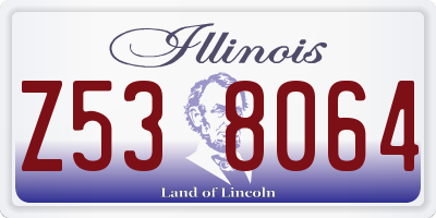 IL license plate Z538064