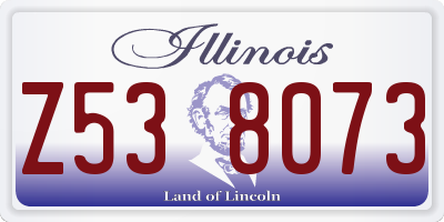 IL license plate Z538073
