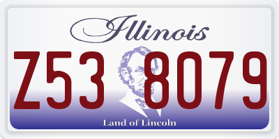 IL license plate Z538079