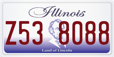 IL license plate Z538088