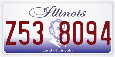 IL license plate Z538094